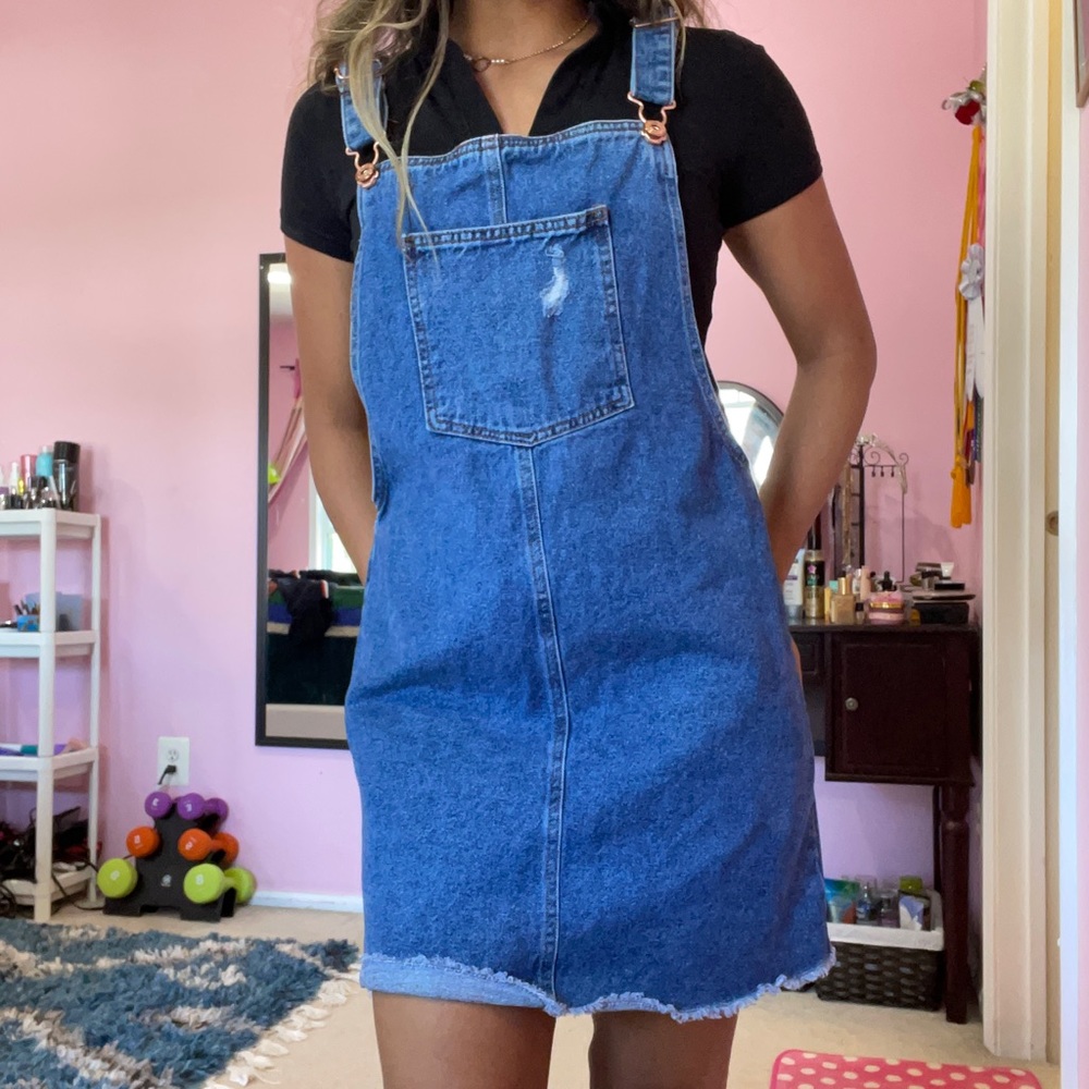 Denim Overall Dress